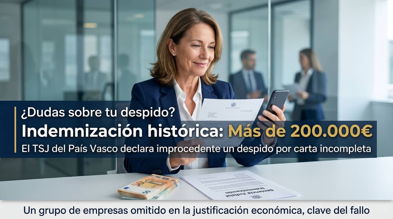 Despido improcedente: deberán pagar más de 200.000 euros por una carta de despido incompleta